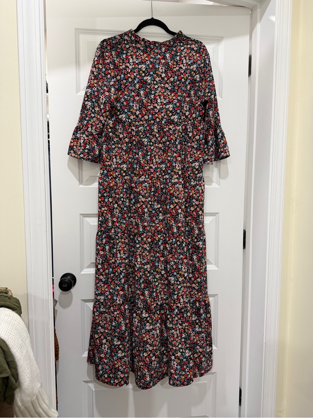 SHEIN Floral Long Sleeved Maxi Dress Size M